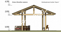 Эскиз беседки - навеса