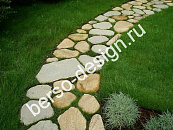 Мощение-пошаговое-плитняком-из-златолита